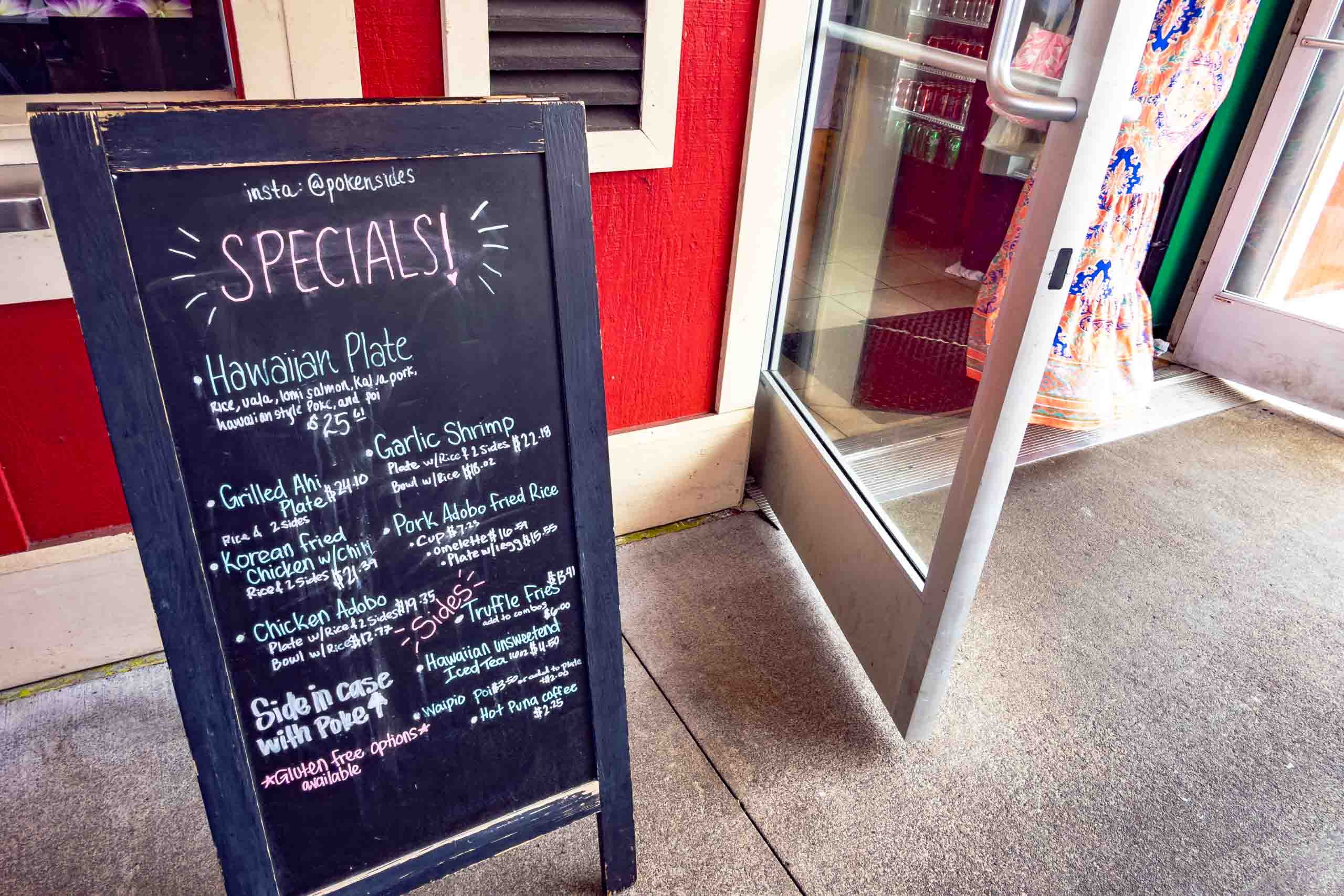 Food Menu Sign and prices in Hilo Hawaii Island-hawaiitoursphoto-30