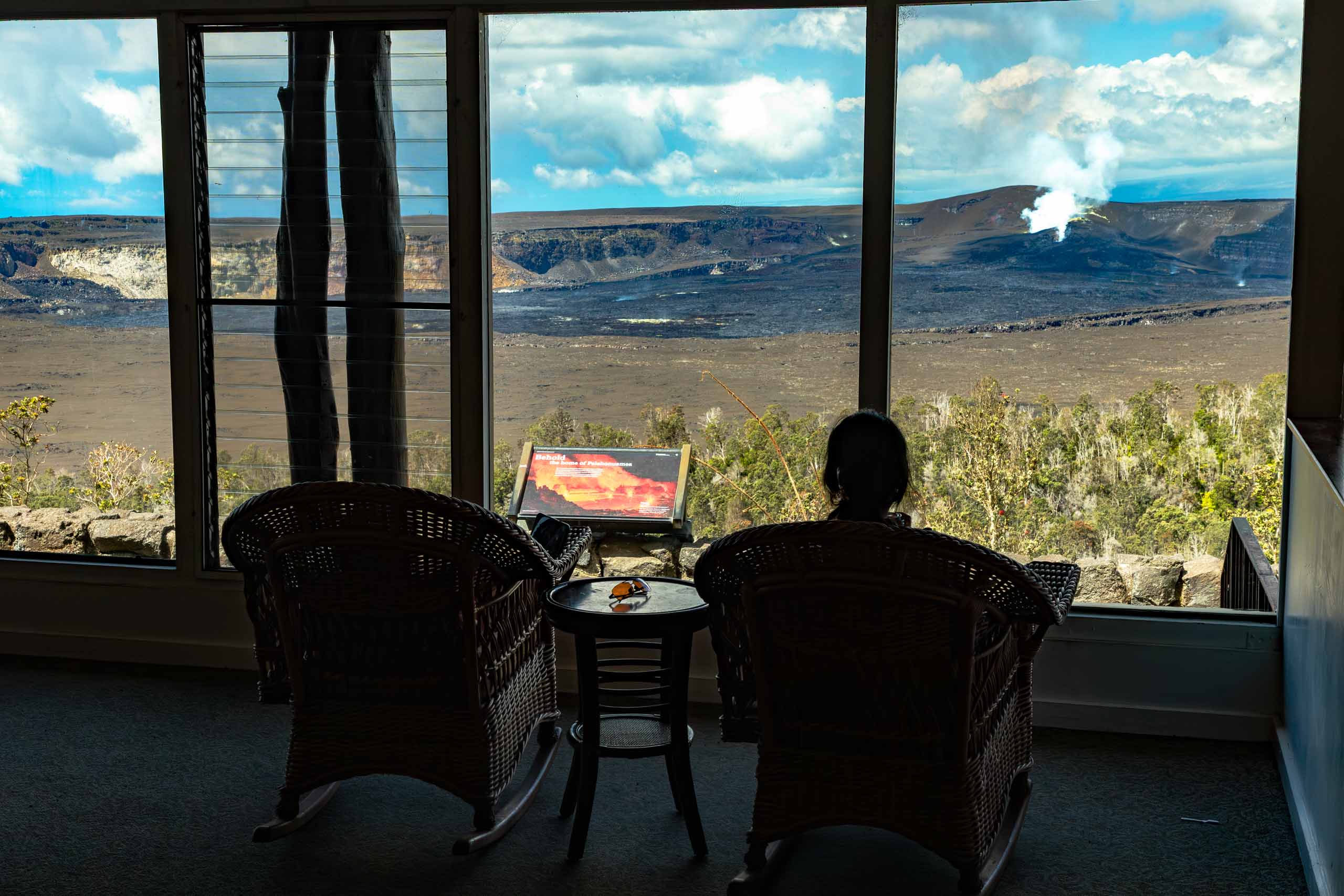 Guest Relaxing At Volcano House in Volcanoes National Park Hawaii Island-hawaiitoursphoto-28