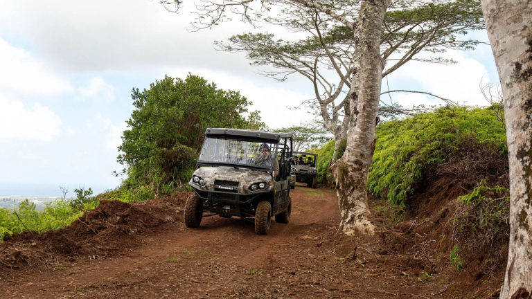 Kilohana Crater Expeditions UTV Adventure Through Lush Mountain Trails